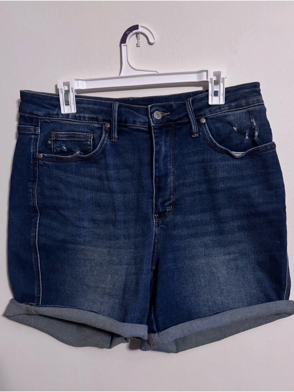 Judy Blue Dark Denim Women's Roll-Cuff Shorts